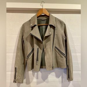 All Saints Suede Biker Jacket